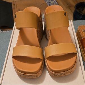 Reef Sunset Ibiza Tan Wedge Sandals